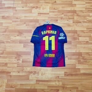 Barcelona Home Jersey 25/26  Raphinha #11 Fan Version Size Medium